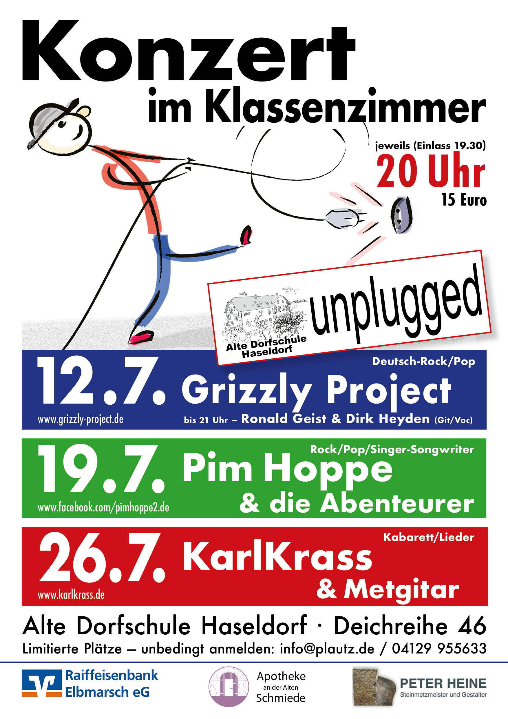 Unplugged Konzert Grizzly-Project in Haseldorf